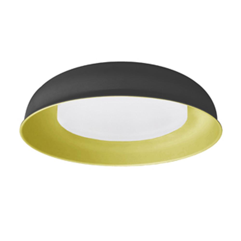 Flush Mount Black/Gold