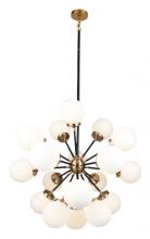 Vinci Lighting Inc. C7070-18AB/BKOP - Bianca Chandelier Aged Brass/Black