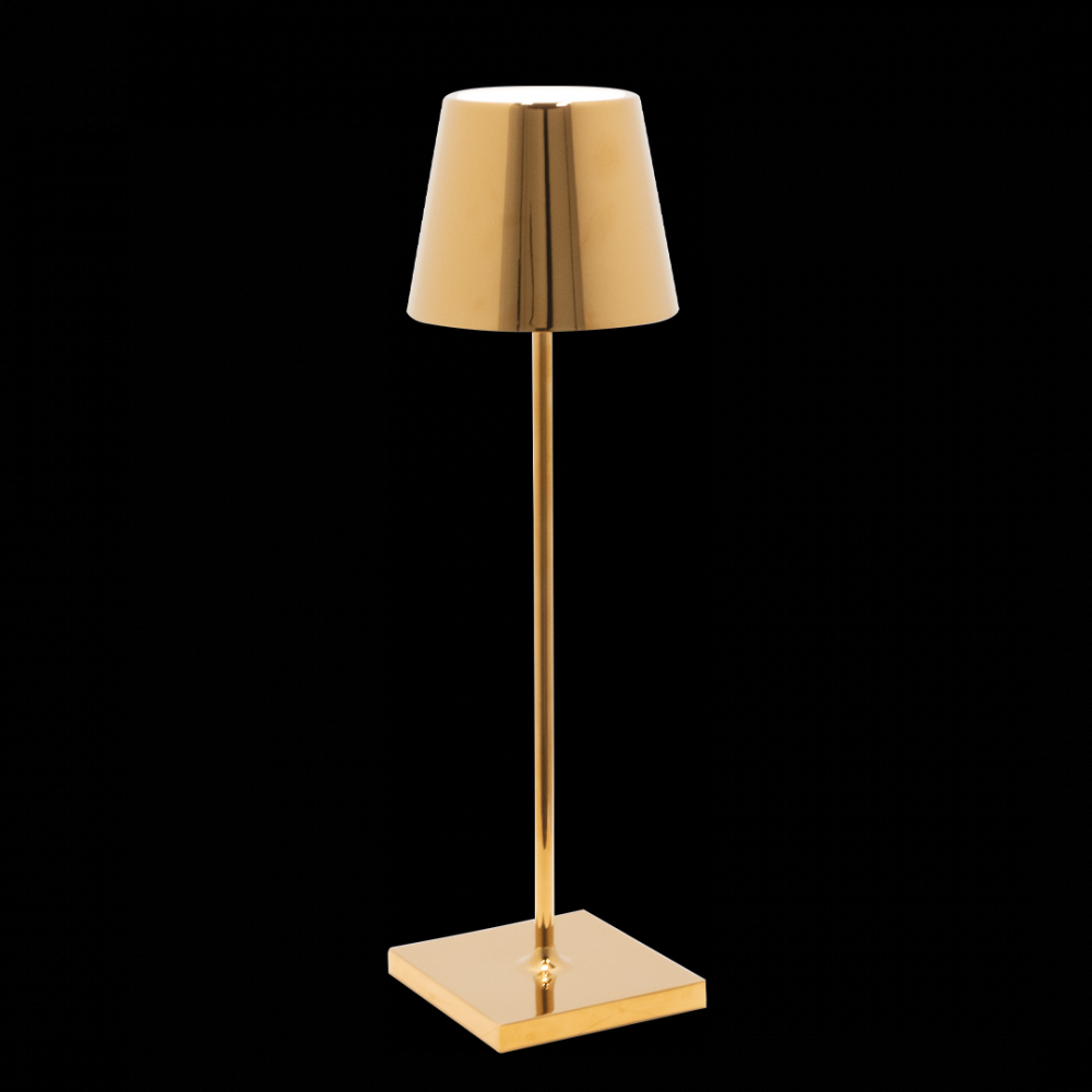 Poldina Glossy Table Lamp - Glossy Gold