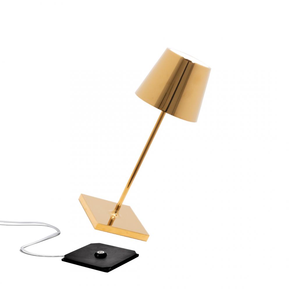Poldina Mini Glossy Table Lamp - Glossy Gold