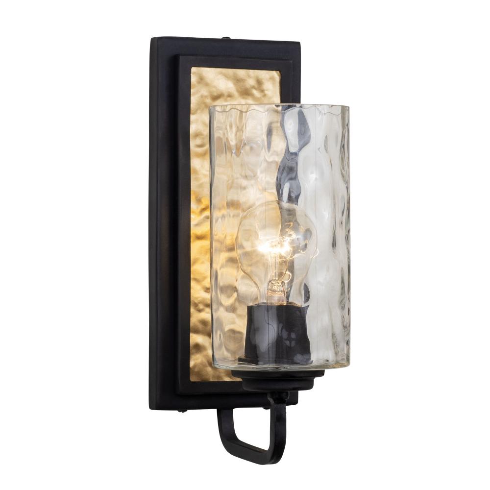 Hammer Time 1-Lt Sconce - Carbon/French Gold