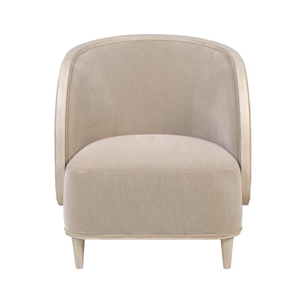 Hayworth Accent Chair - Ash Blond/Mushroom Mohair