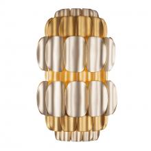 Varaluz 382W02AGGD - Swoon 2-Lt Sconce - Antique Gold/Gold Dust