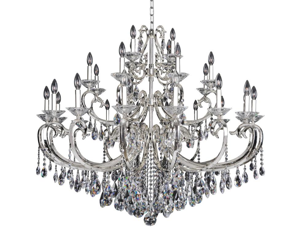 Cesti 28 Light Chandelier W/Black Pearl