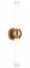  S00612AG - 2 LT 25"H "PIERCE" AGED GOLD WALL SCONCE