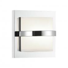  S15807CH - 1 LT 7â€W "BRAMPTON" CHROME WALL SCONCE