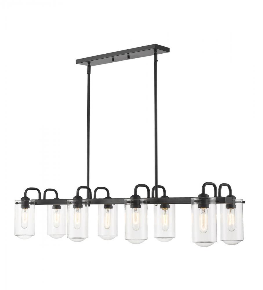 8 Light Linear Chandelier