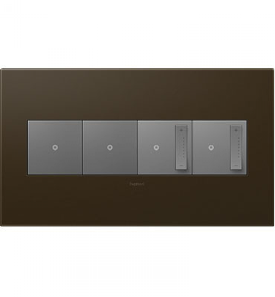 Bronze, 4-Gang Wall Plate