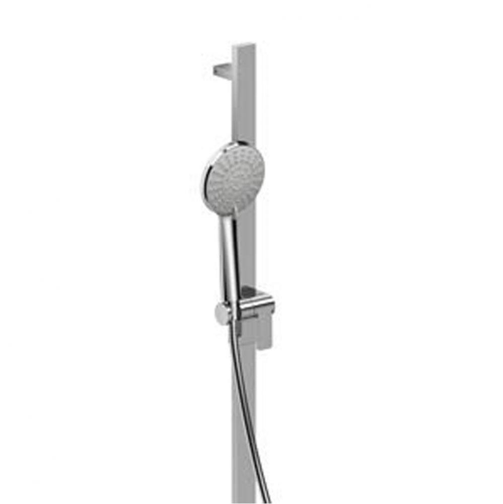 Handshower Set With 32'' Slide Bar and 4-Function Handshower