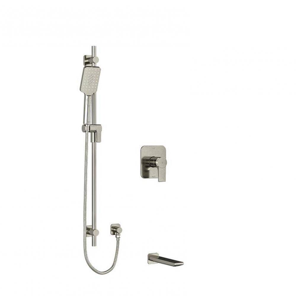 1/2'' 2-way Type T/P (thermostatic/pressure balance) coaxial system with spout and hand