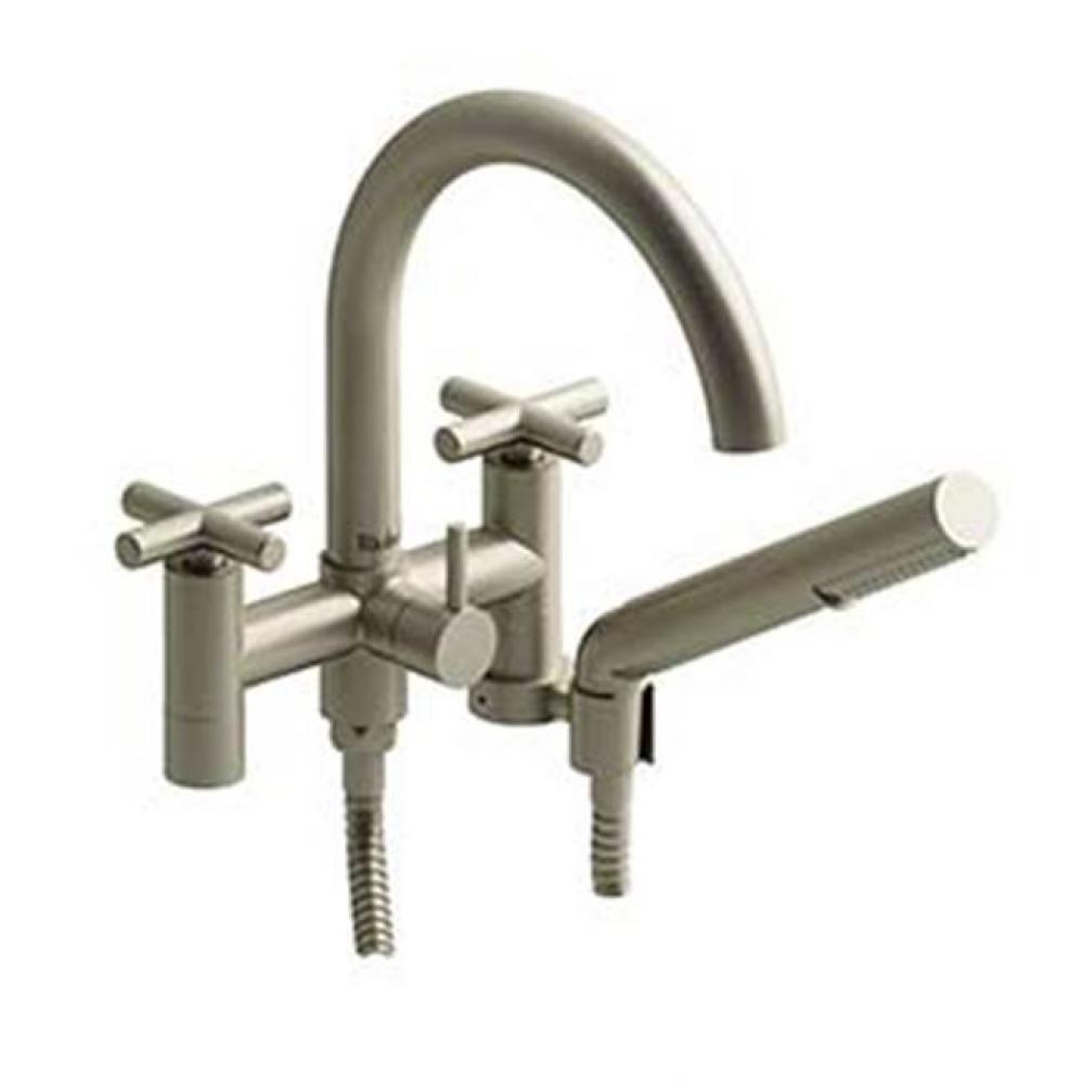 6'' tub filler with hand shower