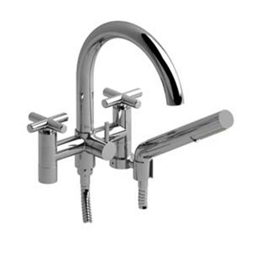 6'' tub filler with hand shower