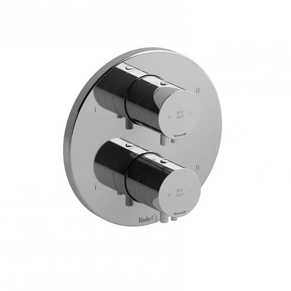 4-way no share Type T/P (thermostatic/pressure balance) coaxial valve trim