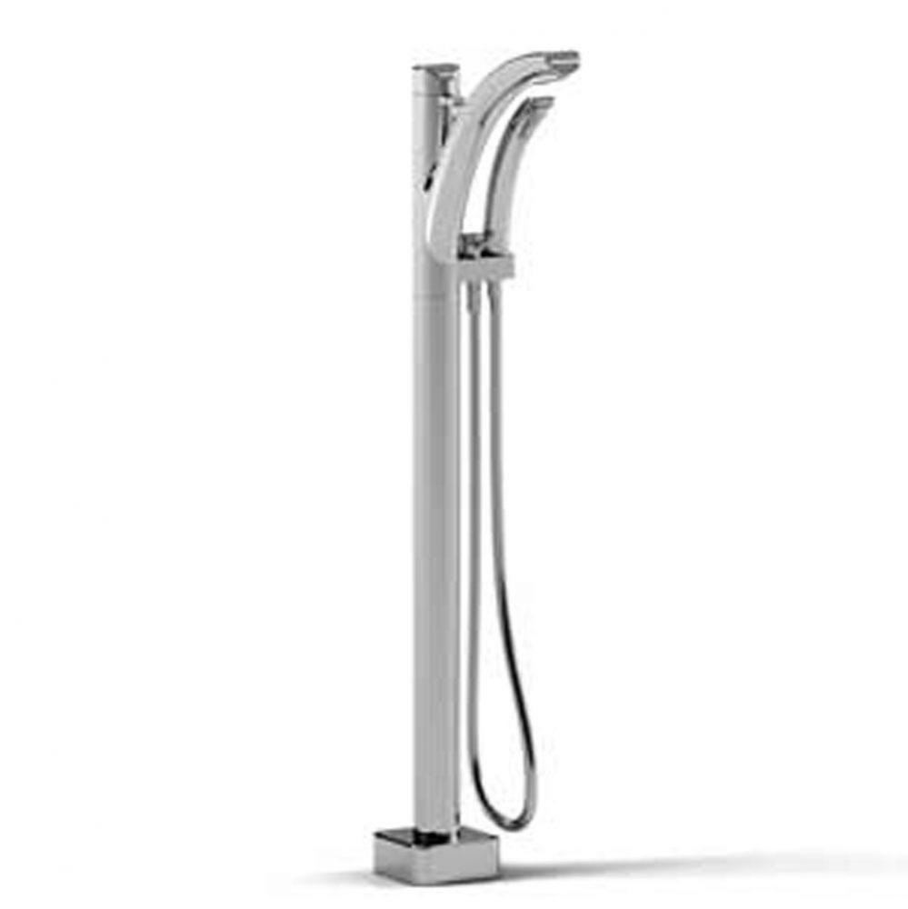 Floor-mount Type T/P (thermostatic/pressure balance) coaxial tub filler with handshower