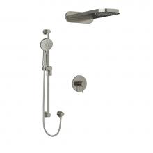 Riobel KIT2745EDTMBN - Type T/P (thermostatic/pressure balance) 1/2'' coaxial 3-way system with hand shower rai