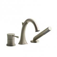 Riobel ED10BN - 3-piece deck-mount tub filler with handshower