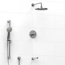 Riobel KIT#1345C - Type T/P (thermostatic/pressure balance) 1/2'' coaxial 3-way system with hand shower rai