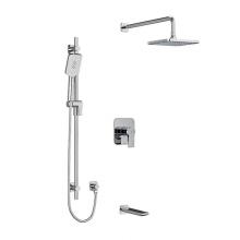 Riobel KIT#1345FRBN-SPEX - Type T/P (thermostatic/pressure balance)  1/2'' coaxial 3-way system with hand shower ra