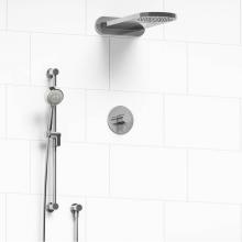 Riobel KIT#2745SYTMC - Type T/P (thermostatic/pressure balance) 1/2'' coaxial 3-way system with hand shower rai