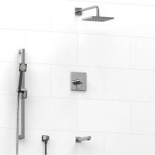 Riobel KIT2845C-6-EX - Type T/P 1/2'' coaxial 3-way system with hand shower rail, shower head and spout EXPANSI