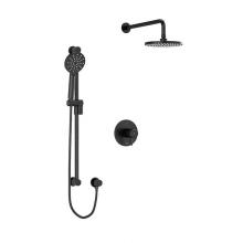 Riobel KIT#323RUTMBK-6 - Type T/P (thermostatic/pressure balance) 1/2'' coaxial 2-way system with hand shower and