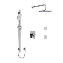 Riobel KIT#3545FRC - Type T/P (thermostatic/pressure balance)  1/2'' coaxial 3-way system, hand shower rail,