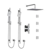 Riobel KIT#783FRC - Type T/P (thermostatic/pressure balance)  3/4'' double coaxial system with 2 hand shower