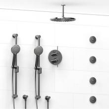 Riobel KIT#783GSC-6 - Type T/P (thermostatic/pressure balance)  3/4'' double coaxial system with 2 hand shower