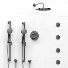 Riobel KIT#783GSC - Type T/P (thermostatic/pressure balance)  3/4'' double coaxial system with 2 hand shower