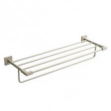 Riobel KS9BN - Kubik™ 24'' Towel Bar With Shelf