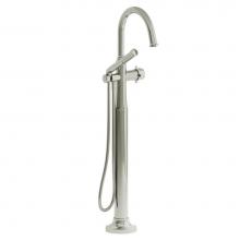  TMMRD39KPN - 2-way Type T (thermostatic) coaxial floor-mount tub filler with Handshower trim