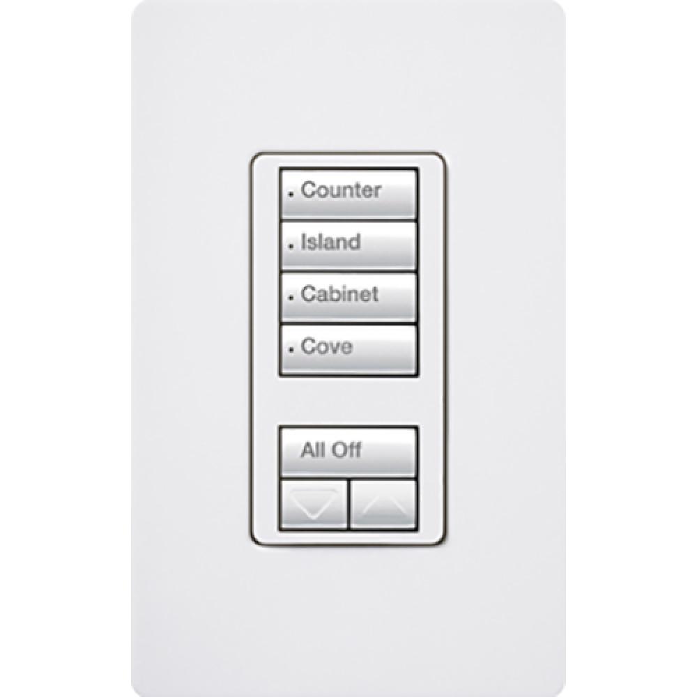 RA2 4S WALL KEYPAD WHITE