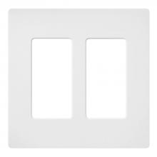 Lutron Electronics SC-2-SW - SATIN COLOR 2-GANG WALLPLATE SNOW