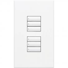 Lutron Electronics QSWS2-3BDN-WH - QSWS2 WALLSTN 3BD N/INS WH