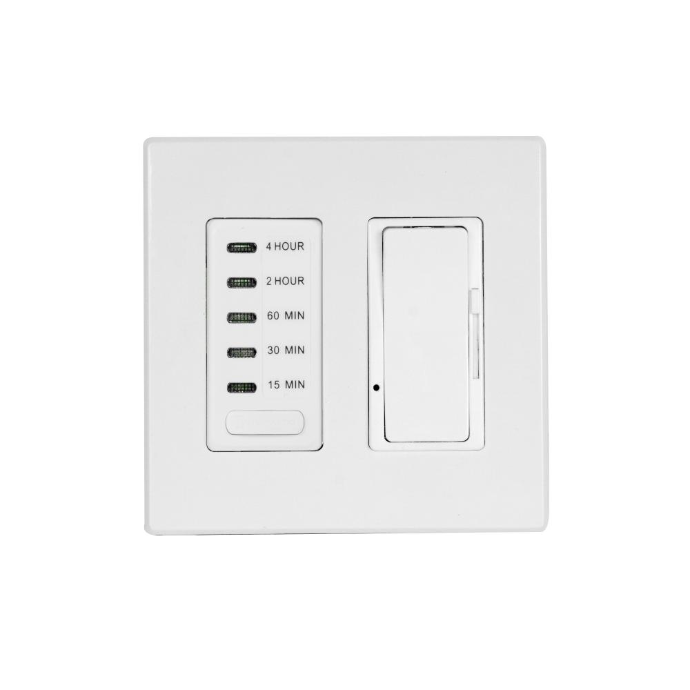Eurofase EFSWTD1 One Dimmer and One Timer with White Screwless Plate and Box
