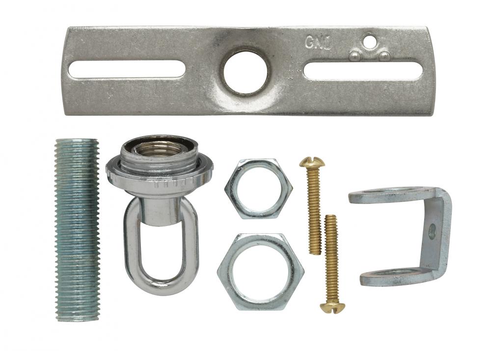 Screw Collar Loop Parts Bag; Chrome Finish