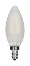 Satco Products Inc. S11373 - 5.5 Watt C11 LED; Frosted; Candelabra base; 2700K; 500 Lumens; 120 Volt