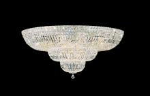  5896-211O - Petit Crystal Deluxe 27 Light 120V Flush Mount in Aurelia with Clear Optic Crystal