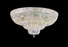  5898-211O - Petit Crystal Deluxe 21 Light 120V Flush Mount in Aurelia with Clear Optic Crystal