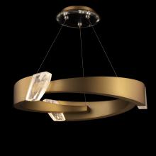 Schonbek 1870 S4834-18OH - Embrace 34in LED 3000K/3500K/4000K 120V-277V Pendant in Black with Optic Haze Quartz