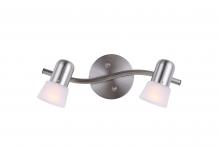 Canarm IT5251 - Omni 2 Light Track Lighting, Brushed Pewter Finish