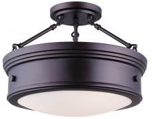  ISF624A03ORB - Boku 3 Light Semi Flush, Bronze Finish