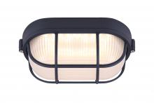  LOL386BK - Black LED Outdoor Light, Frosted Glass, 819 Lumens