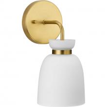  P300484-191 - Lexie Collection One-Light Brushed Gold Contemporary Vanity Light