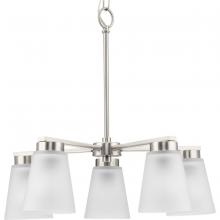  P400401-009 - Tanner Collection Five-Light Brushed Nickel Transitional Chandelier