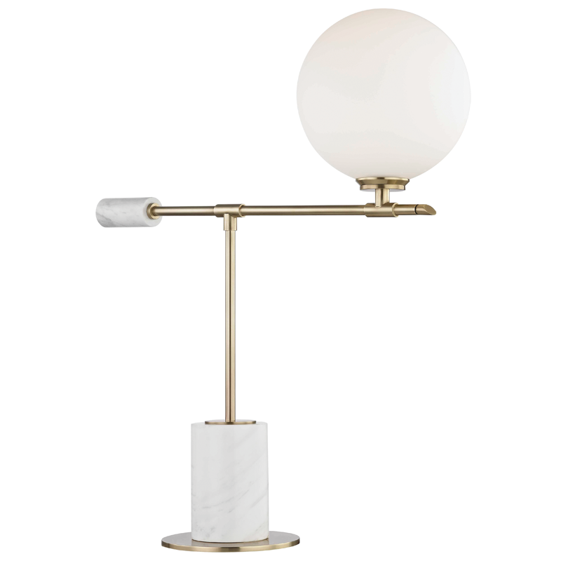 1 LIGHT TABLE LAMP WITH A MARBLE BASE