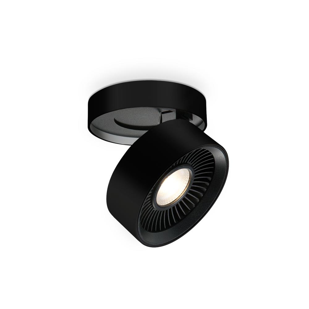 Solo 5-in Black LED Flush Mount