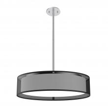  PD7920-BOR-5CCT - Dalton 20-in Black Organza LED Pendant