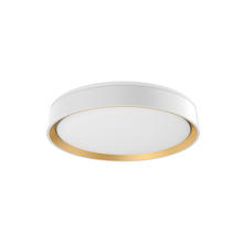  FM43916-WH/GD - Essex 16-in White/Gold LED Flush Mount