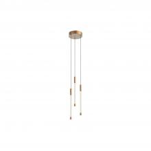  MP75213-BG - Motif 13-in Brushed Gold LED Multi Pendant